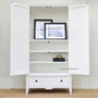 Perspective of the wardrobe, capturing its depth and quality construction, perfect for both modern and traditional decors