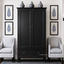 The Peninsula Wardrobe styled in a coastal-themed bedroom, enhancing the space with its timeless design and functional storage.