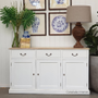 Clermont Sideboard White with limewash top  FRENCH  FURNITURE, HAMPTONS Style, PLANTATION Style, LIVING Room, LIVING TV Media & Storage, TABLES Sideboards & Buffets, STORAGE, STORAGE Sideboards & Buffets