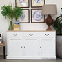 Clermont Sideboard White with limewash top  FRENCH  FURNITURE, HAMPTONS Style, PLANTATION Style, LIVING Room, LIVING TV Media & Storage, TABLES Sideboards & Buffets, STORAGE, STORAGE Sideboards & Buffets