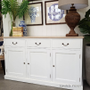 Clermont Sideboard White with limewash top  FRENCH  FURNITURE, HAMPTONS Style, PLANTATION Style, LIVING Room, LIVING TV Media & Storage, TABLES Sideboards & Buffets, STORAGE, STORAGE Sideboards & Buffets