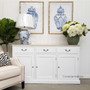 Clermont Sideboard White with limewash top  FRENCH  FURNITURE, HAMPTONS Style, PLANTATION Style, LIVING Room, LIVING TV Media & Storage, TABLES Sideboards & Buffets, STORAGE, STORAGE Sideboards & Buffets