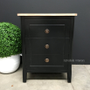 Beckett Bedside Distressed Black with Limewash Top  BEDROOM, BEDROOM Bedsides