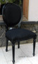 Princess LXVI Dining Chair Black with Black Charcoal upholstery  FRENCH  FURNITURE, CHAIRS, HAMPTONS Style, PLANTATION Style, CHAIRS Dining