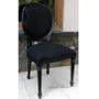 Princess LXVI Dining Chair Black with Black Charcoal upholstery  FRENCH  FURNITURE, CHAIRS, HAMPTONS Style, PLANTATION Style, CHAIRS Dining