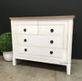 Beckett Chest of Drawers Distressed White Limewash Top  BEDROOM, HAMPTONS Style, PLANTATION Style, BEDROOM Chests & Commodes, TABLES Sideboards & Buffets, STORAGE, STORAGE Sideboards & Buffets