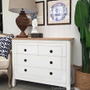 Beckett Chest of Drawers Distressed White Limewash Top  BEDROOM, HAMPTONS Style, PLANTATION Style, BEDROOM Chests & Commodes, TABLES Sideboards & Buffets, STORAGE, STORAGE Sideboards & Buffets