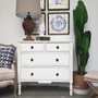 Elissa Chest of Drawers Distr. White  FRENCH  FURNITURE, BEDROOM, HAMPTONS Style, PLANTATION Style, BEDROOM Chests & Commodes, TABLES Sideboards & Buffets, STORAGE, STORAGE Sideboards & Buffets