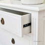 Elissa Chest of Drawers Distr. White  FRENCH  FURNITURE, BEDROOM, HAMPTONS Style, PLANTATION Style, BEDROOM Chests & Commodes, TABLES Sideboards & Buffets, STORAGE, STORAGE Sideboards & Buffets