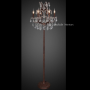 Florian Industrial Floor Lamp with rust frame, a classical lighting addition to a Hamptons-style bedroom