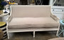 Worthington Sofa Canape Distressed White with Cream Upholstery