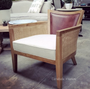 Colony Armchair Leather Rattan