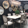 Peralta Dining Table with Marble Top