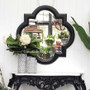 Cadence Mirror Distressed Black 80cm  MIRRORS
