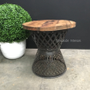 Cagey Side Table  INDUSTRIAL RUSTIC Style, CAFE FURNITURE, TABLES, TABLES Side Tables, CAFE FURNITURE Table Tops & Tables