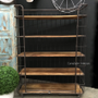 Caged Baker's Wide Rack  INDUSTRIAL RUSTIC Style, CAFE FURNITURE, LIVING Room, LIVING Cupboards & Bookcases, STORAGE, STORAGE Bookshelves & Cupboards