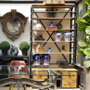 Shipyard 4 Drawer Industrial Shelving Unit  INDUSTRIAL RUSTIC Style, CAFE FURNITURE, LIVING Room, LIVING Cupboards & Bookcases, CAFE FURNITURE Storage, STORAGE, STORAGE Bookshelves & Cupboards