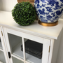 South Hamptons Glass Door Sideboard Distressed White