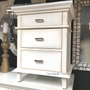 Berry II Court Bedside Distressed White  BEDROOM, HAMPTONS Style, PLANTATION Style, TABLES Side Tables, LIVING Coffee & Side Tables, BEDROOM Bedsides