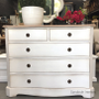 Mignon Chest Distressed White with Limewash Top