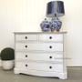 Mignon Chest Distressed White with Limewash Top