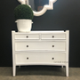Arc 4 Drawer Chest White BEDROOM, BEDROOM Chests & Commodes