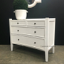 Arc 4 Drawer Chest White BEDROOM, BEDROOM Chests & Commodes
