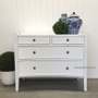 Arc 4 Drawer Chest White BEDROOM, BEDROOM Chests & Commodes