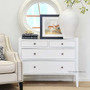 Arc 4 Drawer Chest White BEDROOM, BEDROOM Chests & Commodes