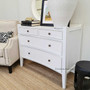 Arc 4 Drawer Chest White BEDROOM, BEDROOM Chests & Commodes