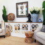 Elegantly styled Marielle Mirrored Sideboard in a dining room setting, blending seamlessly with both modern and classical decor styles.