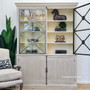 Pavilion Display Wall Unit Distressed Stone  FRENCH  FURNITURE, HAMPTONS Style, PLANTATION Style, LIVING Room, LIVING Cupboards & Bookcases, STORAGE, STORAGE Bookshelves & Cupboards