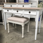 Peninsula Desk II Console Distressed white with limewash top  FRENCH  FURNITURE, TABLES, HAMPTONS Style, PLANTATION Style, STORAGE Consoles & Desks, BEDROOM Bedsides, TABLES Sideboards & Buffets, STORAGE