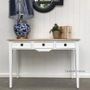 Peninsula Desk II Console Distressed white with limewash top  FRENCH  FURNITURE, TABLES, HAMPTONS Style, PLANTATION Style, STORAGE Consoles & Desks, BEDROOM Bedsides, TABLES Sideboards & Buffets, STORAGE