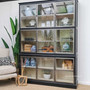The display unit set against a Hamptons-style backdrop, illustrating its versatility and seamless integration into coastal and classical decors.