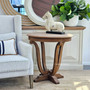 Coastal-themed Weathered Oak Side Table, bringing a touch of the seaside to your lounge room decor