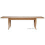 Crafted Lavinia Extension Dining Table in Warm Natural Finish | Solid Fruitwood with Queen Anne Legs - Perfect for Family Gatherings - Canalside Interiors