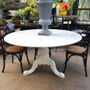 Amelie Carrara Marble Round Dining Table  TABLES, TABLES Dining Tables