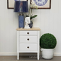 Mansfield Bedside White with Limewash Top FRENCH  FURNITURE, BEDROOM, TABLES Side Tables, LIVING Coffee & Side Tables, BEDROOM Bedsides