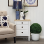 Mansfield Bedside White with Limewash Top FRENCH  FURNITURE, BEDROOM, TABLES Side Tables, LIVING Coffee & Side Tables, BEDROOM Bedsides