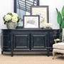 Francia Sideboard Distressed CharcoalBlack FRENCH  FURNITURE, HAMPTONS Style, PLANTATION Style, LIVING TV Media & Storage, TABLES Sideboards & Buffets, STORAGE, STORAGE Sideboards & Buffets