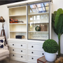 Cozy reading nook setup with the Pemberley Unit, creating a serene space for relaxation and display.