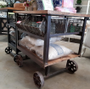 Tutti Booty Industrial Island Workbench Cart  INDUSTRIAL RUSTIC Style, CAFE FURNITURE, TABLES, TABLES Dining Tables, STORAGE Consoles & Desks, CAFE FURNITURE Table Tops & Tables, CAFE FURNITURE Storage, STORAGE