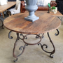 Santiago Round DiningHall Table  FRENCH  FURNITURE, INDUSTRIAL RUSTIC Style, TABLES, TABLES Dining Tables, TABLES Side Tables, LIVING Coffee & Side Tables, PLANTATION STYLE