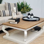 The coffee table captured in a well-lit area, showcasing the versatility and timeless design that suits any home style."