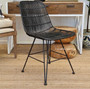 Rattan Dining Chair Black  CHAIRS, CHAIRS Dining, PLANTATION STYLE