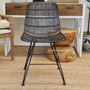 Rattan Dining Chair Black  CHAIRS, CHAIRS Dining, PLANTATION STYLE