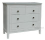 Beckett Chest of Drawers 106cm h Distressed White