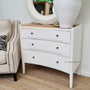 Tweed Hill Rattan Concave Chest Distressed White  BEDROOM, BEDROOM Chests & Commodes, STORAGE, STORAGE Sideboards & Buffets, PLANTATION STYLE