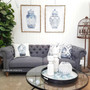 Clegane Chesterfield in Greystone Linen  CHAIRS, HAMPTONS Style, PLANTATION Style, CHAIRS Lounge, LIVING Room, LIVING Chairs